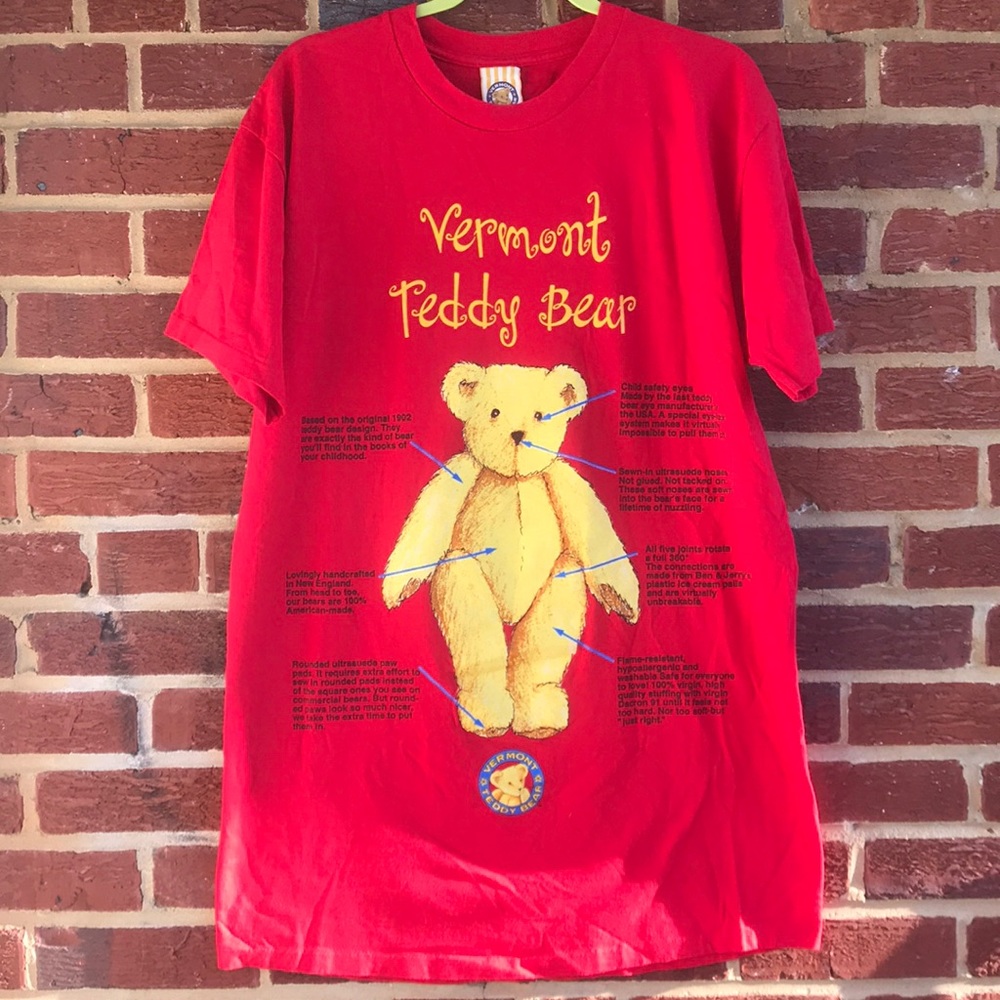 Vermont Teddy Bear Night Shirt/T-Shirt Sz Os